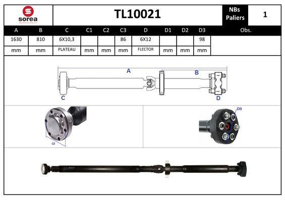 SNRA TL10021 Карданний вал, головна передача TL10021: Приваблива ціна - Купити в Україні на EXIST.UA!