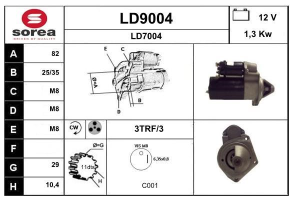 SNRA LD9004 Стартер LD9004: Купити в Україні - Добра ціна на EXIST.UA!