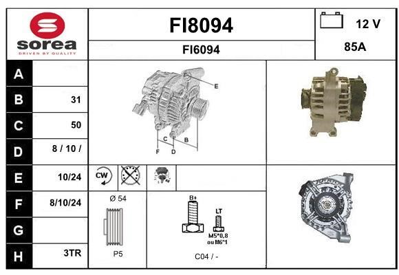 SNRA FI8094 Генератор FI8094: Купити в Україні - Добра ціна на EXIST.UA!