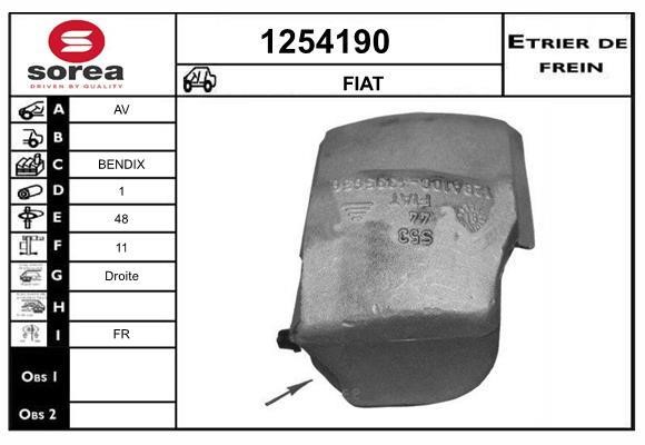 SNRA 1254190 Супорт гальмівний передній правий 1254190: Купити в Україні - Добра ціна на EXIST.UA!