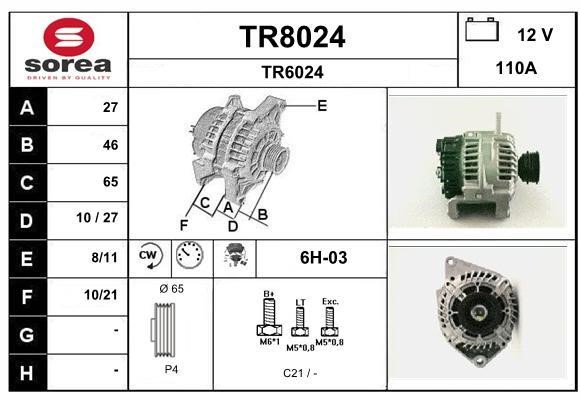 SNRA TR8024 Генератор TR8024: Купити в Україні - Добра ціна на EXIST.UA!