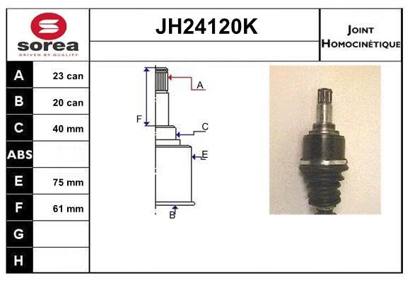 SNRA JH24120K Шарнір рівних кутових швидкостей (ШРКШ) JH24120K: Купити в Україні - Добра ціна на EXIST.UA!