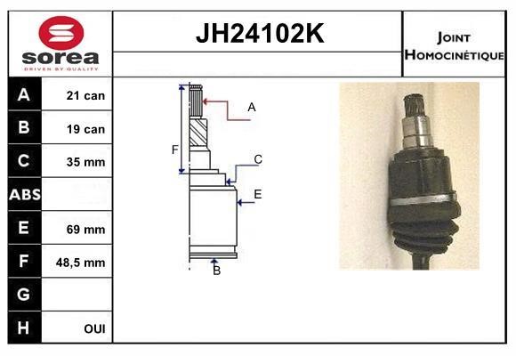 SNRA JH24102K Шарнір рівних кутових швидкостей (ШРКШ) JH24102K: Купити в Україні - Добра ціна на EXIST.UA!