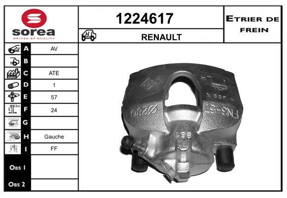 SNRA 1224617 Супорт гальмівний 1224617: Купити в Україні - Добра ціна на EXIST.UA!