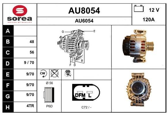 SNRA AU8054 Генератор AU8054: Купити в Україні - Добра ціна на EXIST.UA!