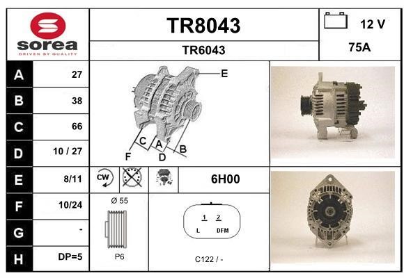SNRA TR8043 Генератор TR8043: Купити в Україні - Добра ціна на EXIST.UA!