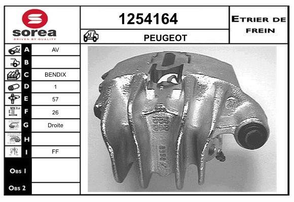 SNRA 1254164 Супорт гальмівний передній правий 1254164: Купити в Україні - Добра ціна на EXIST.UA!
