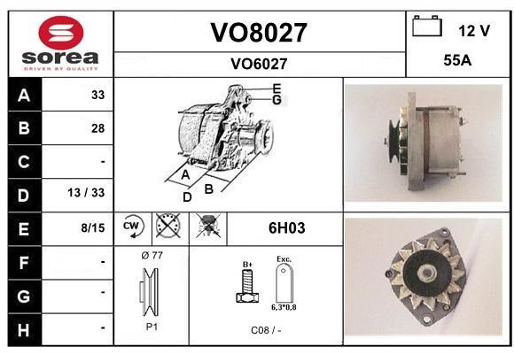 SNRA VO8027 Генератор VO8027: Купити в Україні - Добра ціна на EXIST.UA!