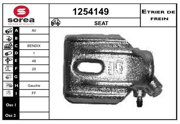 SNRA 1254149 Супорт гальмівний передній лівий 1254149: Купити в Україні - Добра ціна на EXIST.UA!