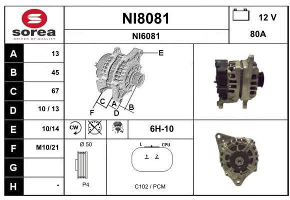 SNRA NI8081 Генератор NI8081: Купити в Україні - Добра ціна на EXIST.UA!
