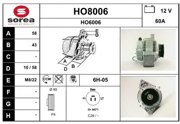 SNRA HO8006 Генератор HO8006: Купити в Україні - Добра ціна на EXIST.UA!
