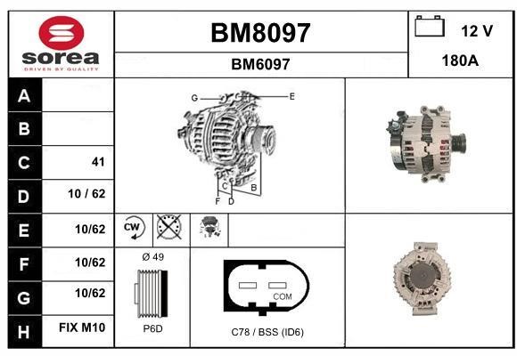 SNRA BM8097 Генератор BM8097: Купити в Україні - Добра ціна на EXIST.UA!