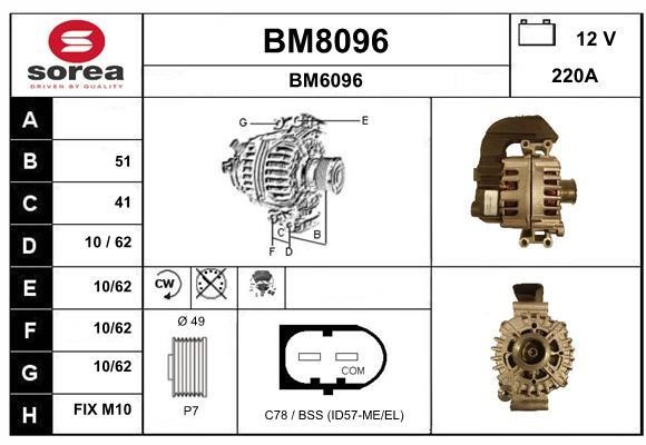 SNRA BM8096 Генератор BM8096: Купити в Україні - Добра ціна на EXIST.UA!