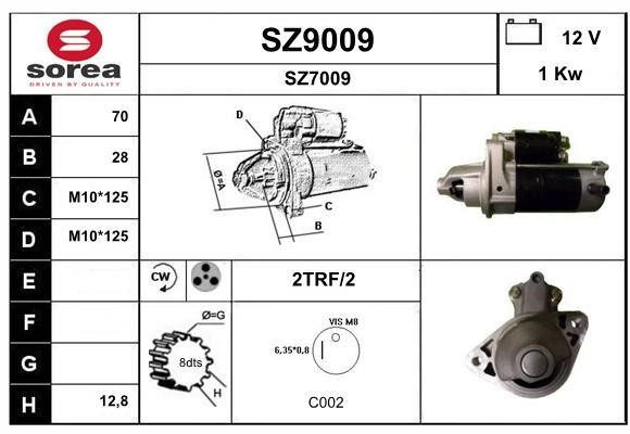 SNRA SZ9009 Стартер SZ9009: Купити в Україні - Добра ціна на EXIST.UA!
