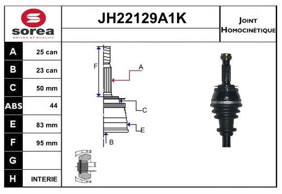 SNRA JH22129A1K Шарнір рівних кутових швидкостей (ШРКШ) JH22129A1K: Купити в Україні - Добра ціна на EXIST.UA!