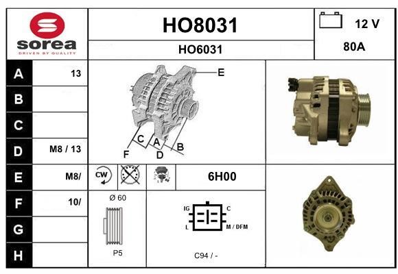 SNRA HO8031 Генератор HO8031: Купити в Україні - Добра ціна на EXIST.UA!