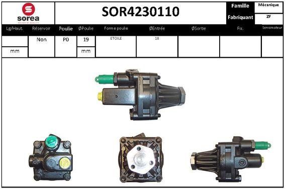 SNRA SOR4230110 Насос гідропідсилювача керма SOR4230110: Купити в Україні - Добра ціна на EXIST.UA!