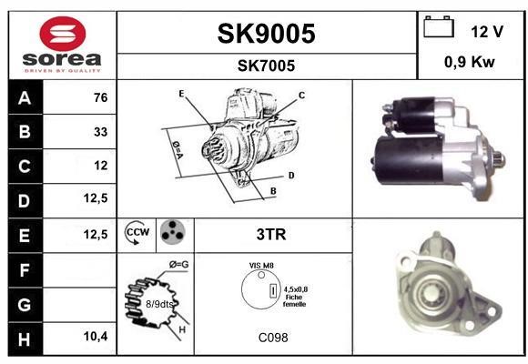 SNRA SK9005 Стартер SK9005: Купити в Україні - Добра ціна на EXIST.UA!
