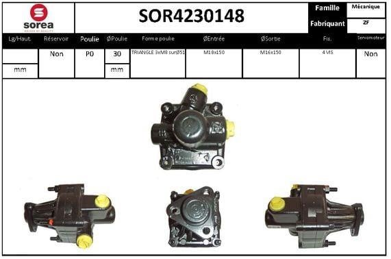 SNRA SOR4230148 Насос гідропідсилювача керма SOR4230148: Приваблива ціна - Купити в Україні на EXIST.UA!