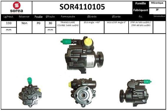 SNRA SOR4110105 Насос гідропідсилювача керма SOR4110105: Купити в Україні - Добра ціна на EXIST.UA!