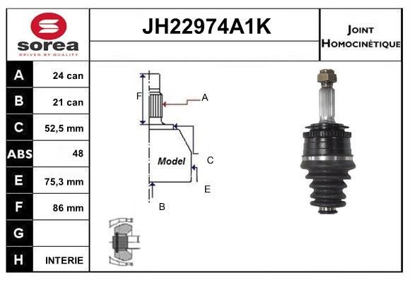 SNRA JH22974A1K ШРКШ JH22974A1K: Купити в Україні - Добра ціна на EXIST.UA!