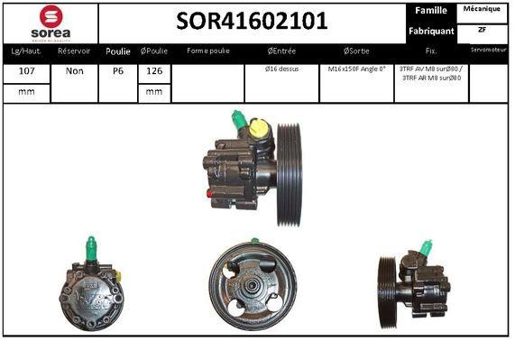 SNRA SOR41602101 Насос гідропідсилювача керма SOR41602101: Купити в Україні - Добра ціна на EXIST.UA!