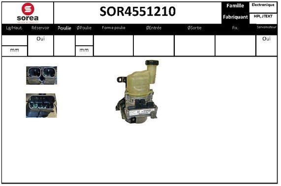 SNRA SOR4551210 Насос гідропідсилювача керма SOR4551210: Купити в Україні - Добра ціна на EXIST.UA!