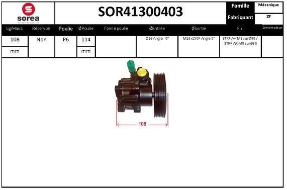 SNRA SOR41300403 Насос гідропідсилювача керма SOR41300403: Купити в Україні - Добра ціна на EXIST.UA!
