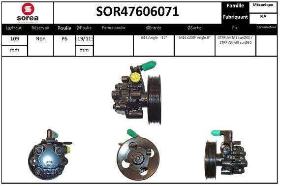SNRA SOR47606071 Насос гідропідсилювача керма SOR47606071: Купити в Україні - Добра ціна на EXIST.UA!