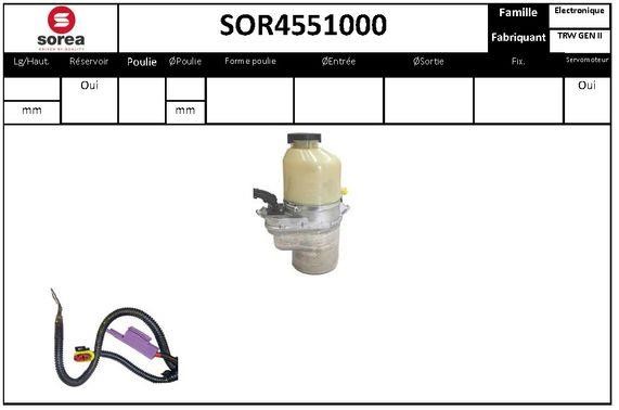 SNRA SOR4551000 Насос гідропідсилювача керма SOR4551000: Купити в Україні - Добра ціна на EXIST.UA!