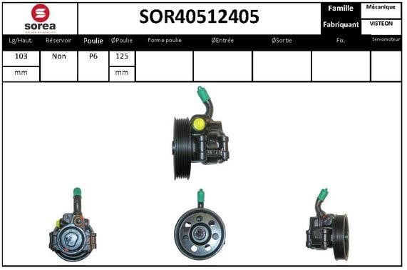 SNRA SOR40512405 Насос гідропідсилювача керма SOR40512405: Купити в Україні - Добра ціна на EXIST.UA!