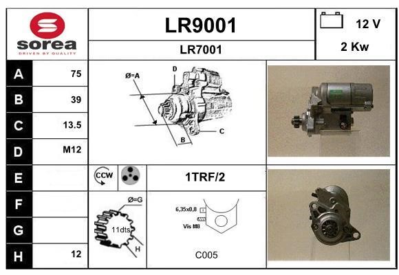 SNRA LR9001 Стартер LR9001: Купити в Україні - Добра ціна на EXIST.UA!
