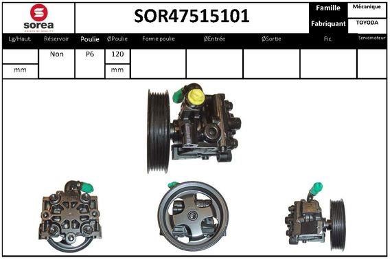 SNRA SOR47515101 Насос гідропідсилювача керма SOR47515101: Купити в Україні - Добра ціна на EXIST.UA!