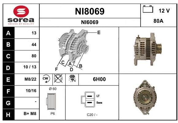 SNRA NI8069 Генератор NI8069: Купити в Україні - Добра ціна на EXIST.UA!