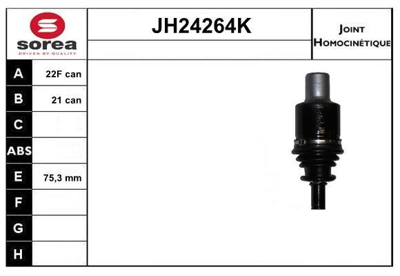 SNRA JH24264K Комплект шарнірів, приводний вал JH24264K: Купити в Україні - Добра ціна на EXIST.UA!