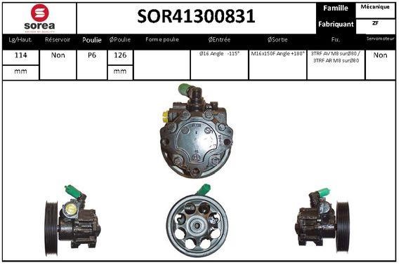 SNRA SOR41300831 Насос гідропідсилювача керма SOR41300831: Купити в Україні - Добра ціна на EXIST.UA!