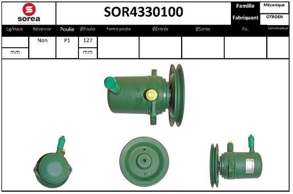 SNRA SOR4330100 Насос гідропідсилювача керма SOR4330100: Купити в Україні - Добра ціна на EXIST.UA!