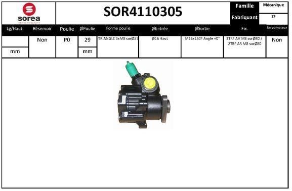 SNRA SOR4110305 Насос гідропідсилювача керма SOR4110305: Купити в Україні - Добра ціна на EXIST.UA!
