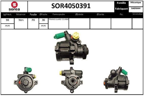 SNRA SOR4050391 Насос гідропідсилювача керма SOR4050391: Купити в Україні - Добра ціна на EXIST.UA!