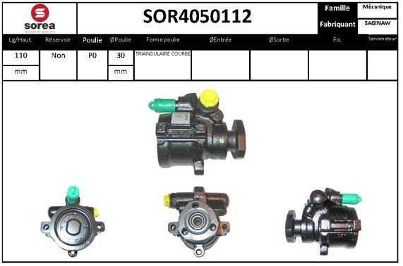 SNRA SOR4050112 Насос гідропідсилювача керма SOR4050112: Купити в Україні - Добра ціна на EXIST.UA!