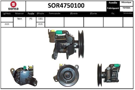 SNRA SOR4750100 Насос гідропідсилювача керма SOR4750100: Купити в Україні - Добра ціна на EXIST.UA!