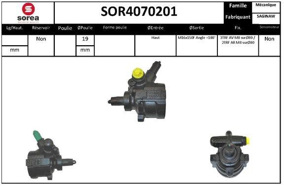 SNRA SOR4070201 Насос гідропідсилювача керма SOR4070201: Купити в Україні - Добра ціна на EXIST.UA!