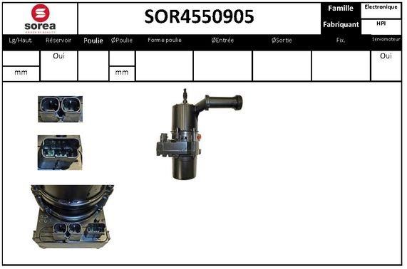 SNRA SOR4550905 Насос гідропідсилювача керма SOR4550905: Купити в Україні - Добра ціна на EXIST.UA!