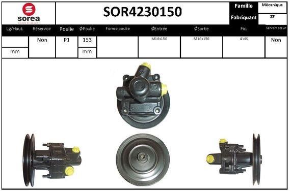 SNRA SOR4230150 Насос гідропідсилювача керма SOR4230150: Купити в Україні - Добра ціна на EXIST.UA!