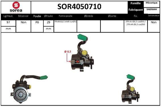 SNRA SOR4050710 Насос гідропідсилювача керма SOR4050710: Купити в Україні - Добра ціна на EXIST.UA!