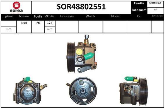 SNRA SOR48802551 Насос гідропідсилювача керма SOR48802551: Купити в Україні - Добра ціна на EXIST.UA!