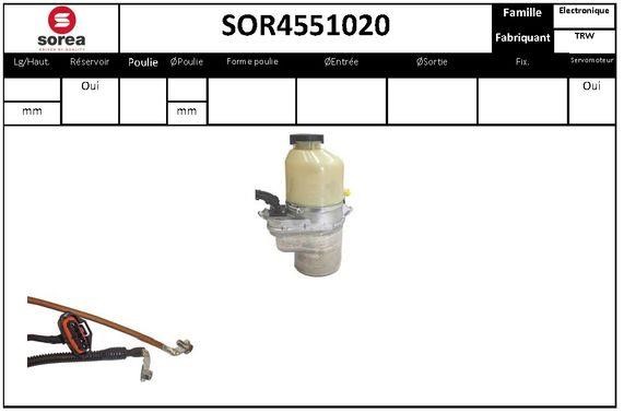 SNRA SOR4551020 Насос гідропідсилювача керма SOR4551020: Купити в Україні - Добра ціна на EXIST.UA!