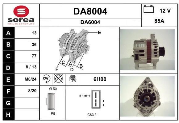 SNRA DA8004 Генератор DA8004: Купити в Україні - Добра ціна на EXIST.UA!
