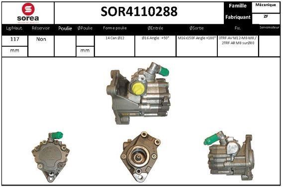 SNRA SOR4110288 Насос гідропідсилювача керма SOR4110288: Купити в Україні - Добра ціна на EXIST.UA!
