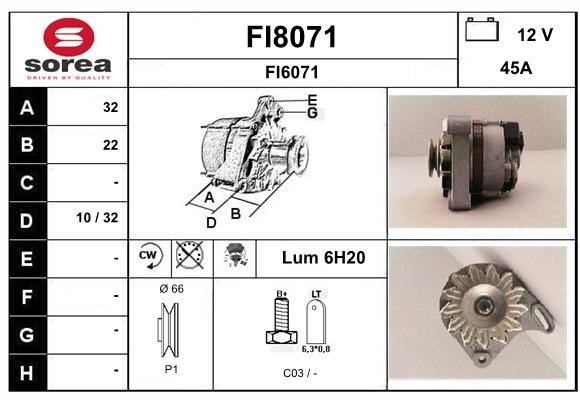 SNRA FI8071 Генератор FI8071: Купити в Україні - Добра ціна на EXIST.UA!